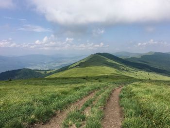 Scenic view of landscape against sky