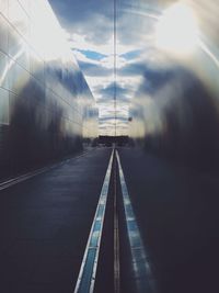 Street lights on road