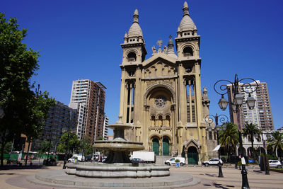 Church of the blessed sacrament in santiago de chile, south america