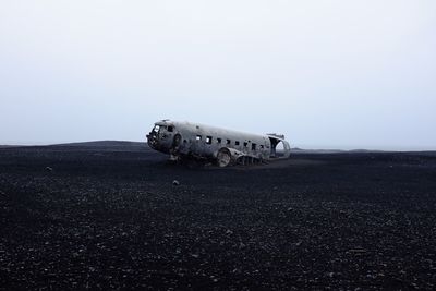 View of planewreck