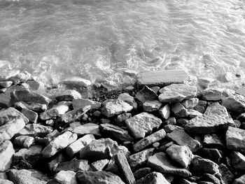 Rocks in water