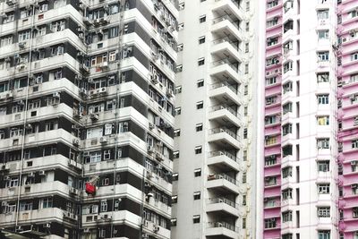 Low angle view of buildings in city