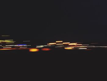 View of illuminated city at night
