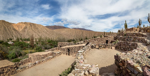 Panoramic view of mountain against sky