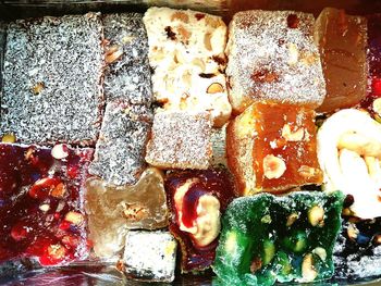 Full frame shot of ice cream