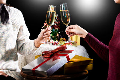 Close-up of hand holding ice cream