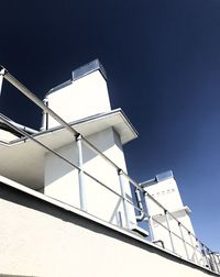 Low angle view of building against clear sky