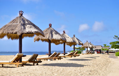 Panoramic view of beach against sky