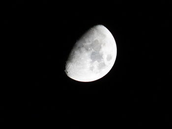 Low angle view of moon in sky