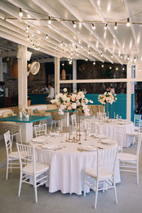 Place setting in restaurant