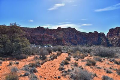 Scenic view of landscape against sky
