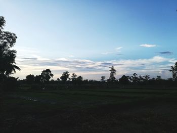 Scenic view of landscape against sky