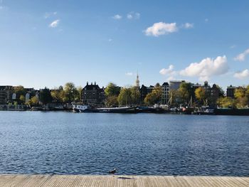 Buildings at waterfront