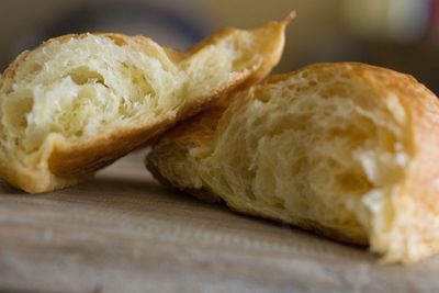 Close-up of bread on table