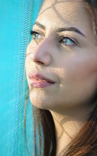 Close-up portrait of woman