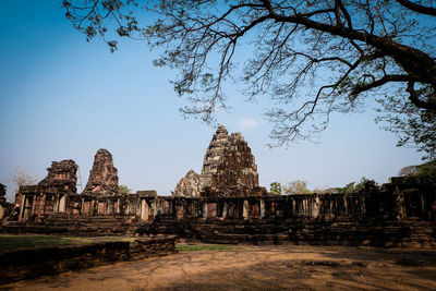 Old temple against sky