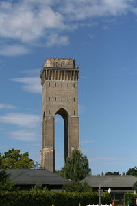 Low angle view of historical building against sky