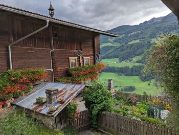 Scenic view of house