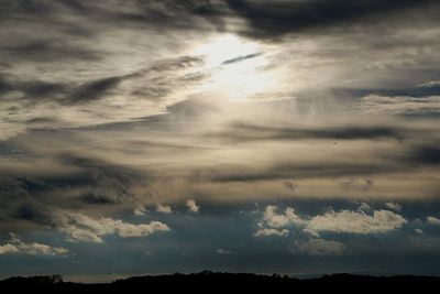 Scenic view of landscape against cloudy sky