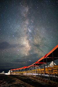 Stable against star field at night