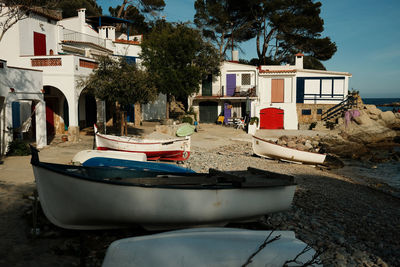 Boats in sea