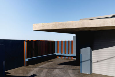 Built structure against clear blue sky