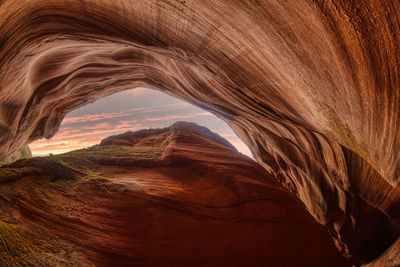 Scenic view of rock formations