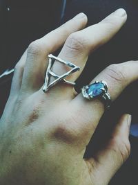 Close-up of cropped hand