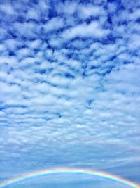 Low angle view of cloudy sky