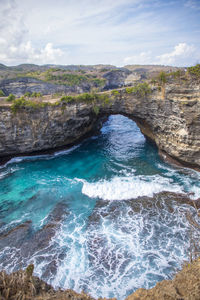 Scenic view of sea against sky