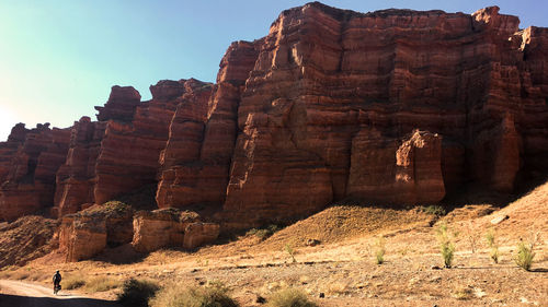 View of rock formations