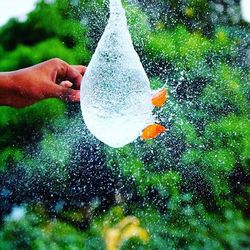 Cropped image of person in water