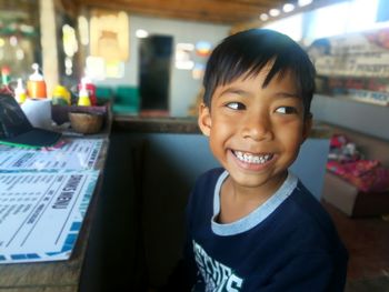 Portrait of smiling boy