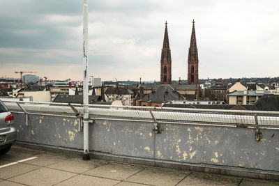 View of church against cloudy sky