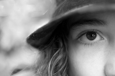 Cropped image of woman eye