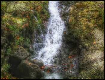 River flowing through rocks