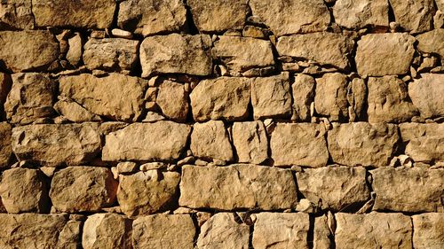 Full frame shot of stone wall