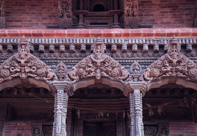 Low angle view of ancient temple