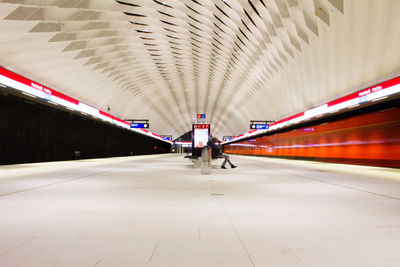 Train at railroad station