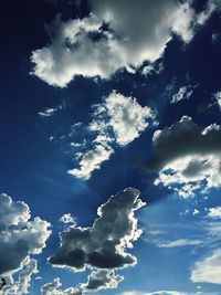 Low angle view of cloudy sky