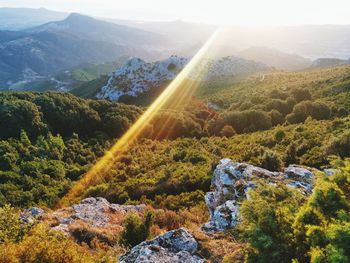 Scenic view of mountains