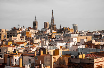 Townscape against sky