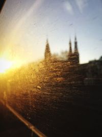 Close-up of wet window during rainy season