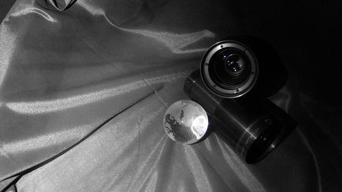 Close-up of camera