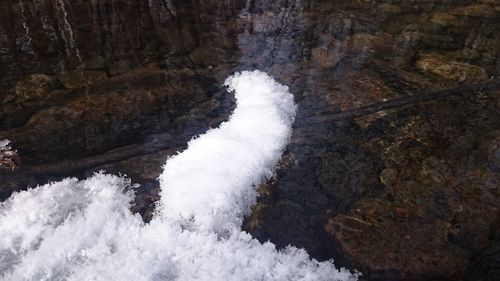 Close-up high angle view of water