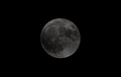 Close-up of moon against black sky