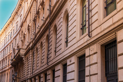 Low angle view of residential building