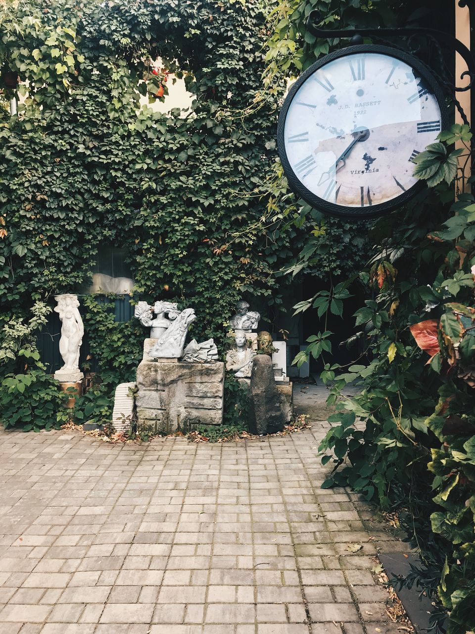 STONE WALL IN YARD