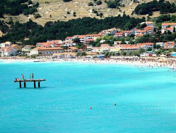 People enjoying at beach