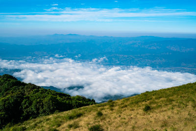 Scenic view of landscape against sky